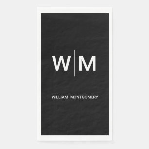 Schwarzes Logo Unternehmen Serviette