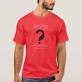 Schwarzes Logo, weißer Text-großes Leuchtfeuer T-Shirt