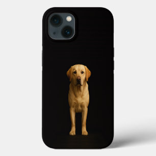 Schwarzes Luxe iPhone 13, minimalistischer Labrado Hülle
