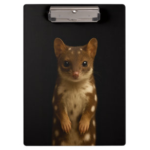 Schwarzes Luxus-Clipboard 4, Süßer Quoll Klemmbrett