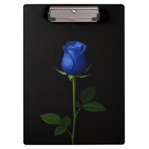 Schwarzes Luxus-Clipboard mit Mitternachtsblauer R Klemmbrett