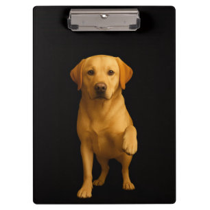 Schwarzes Luxus-Clipboard, sanfter Labrador Klemmbrett