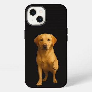 Schwarzes Luxus iPhone 13, sanfter Labrador-Hund Hülle
