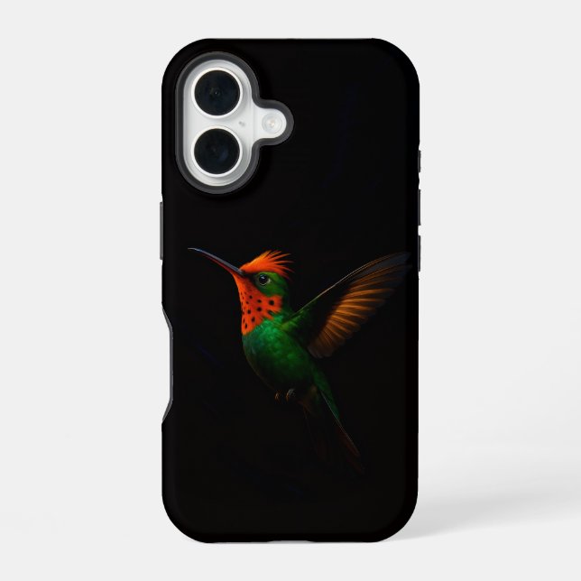 Schwarzes Luxus-iPhone 16 Case-Mate mit getufteter iPhone 16 Hülle (Rückseite)