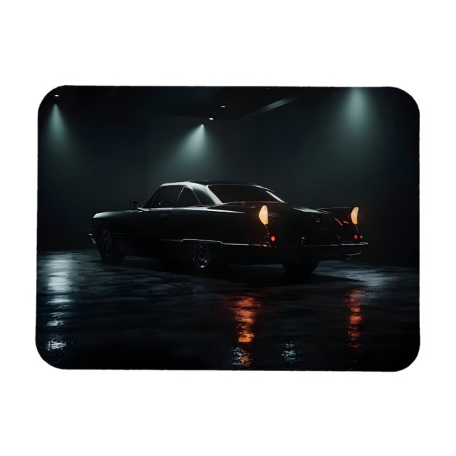 Schwarzes Luxusauto Magnet (Horizontal)