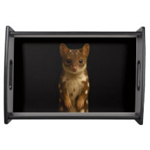 Schwarzes Luxusglasboard 'Sweet Quoll'