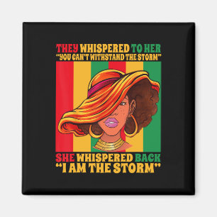 Schwarzes Mädchen African American Juneteenth I Am Magnet