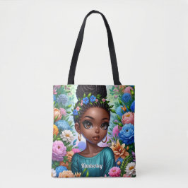 Schwarzes Mädchen Afroamerikaner mit Braids Tasche