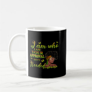 Schwarzes Mädchen inmitten des Sturms Afro Frau Ch Kaffeetasse