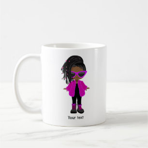 Schwarzes Mädchen Kaffeetasse