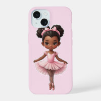 Schwarzes Mädchen rosa Ballerina Ballett