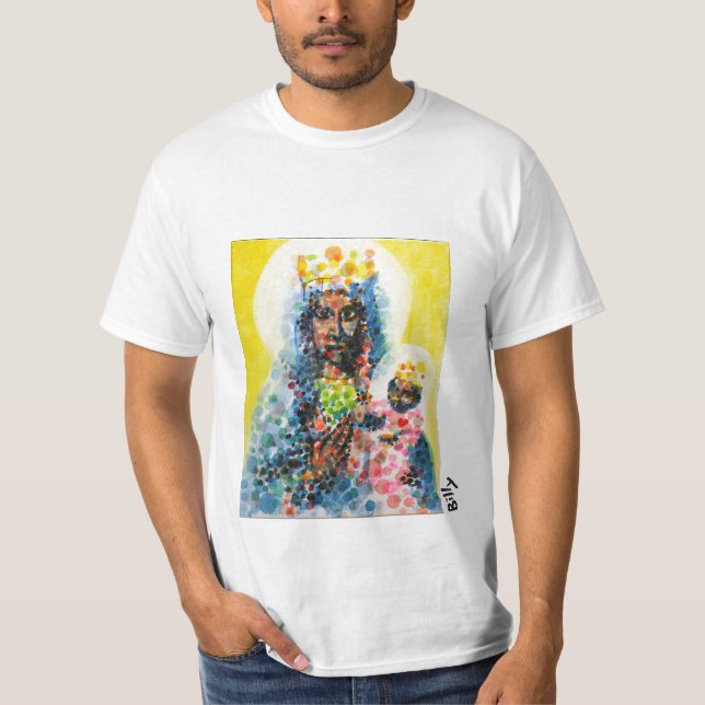 Schwarzes Madonna T-Shirt (Vorderseite)