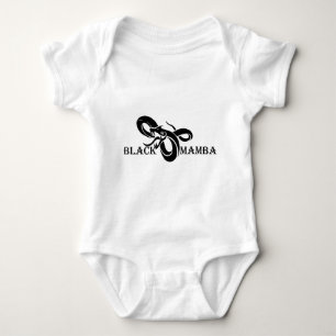 Schwarzes Mamba Baby Strampler