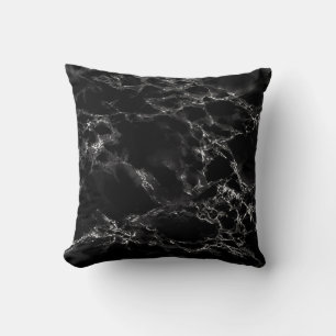 Schwarzes Marmordesign-Kissen Kissen