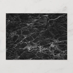 Schwarzes Marmorstein-Aussehen Postkarte