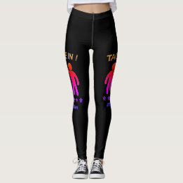 Schwarzes mehrfarbiges - etikettieren Sie mich Leggings