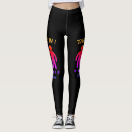 Schwarzes mehrfarbiges - etikettieren Sie mich Leggings