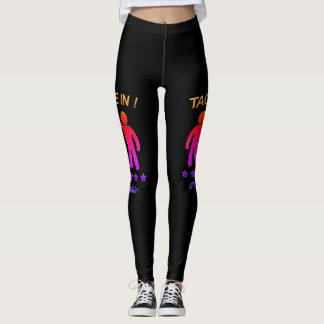 Schwarzes mehrfarbiges - etikettieren Sie mich Leggings
