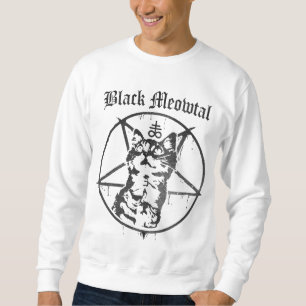 Schwarzes Meowtal Sweatshirt