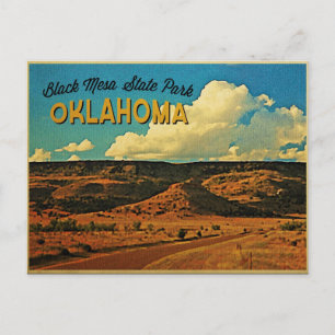 Schwarzes Mesa Oklahoma Postkarte