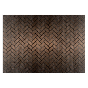 SCHWARZES METALL DES MARMOR-BRICK2 U. DER BRONZE SCHNEIDEBRETT