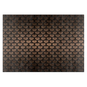 SCHWARZES METALL DES MARMOR-SCALES3 U. DER BRONZE SCHNEIDEBRETT