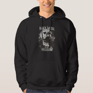 Schwarzes Metall ist meine Religion I Retro Rock S Hoodie