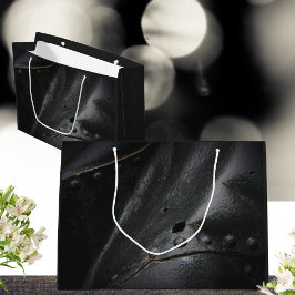 Schwarzes Metall-Minimalisten-Party Große Geschenktüte