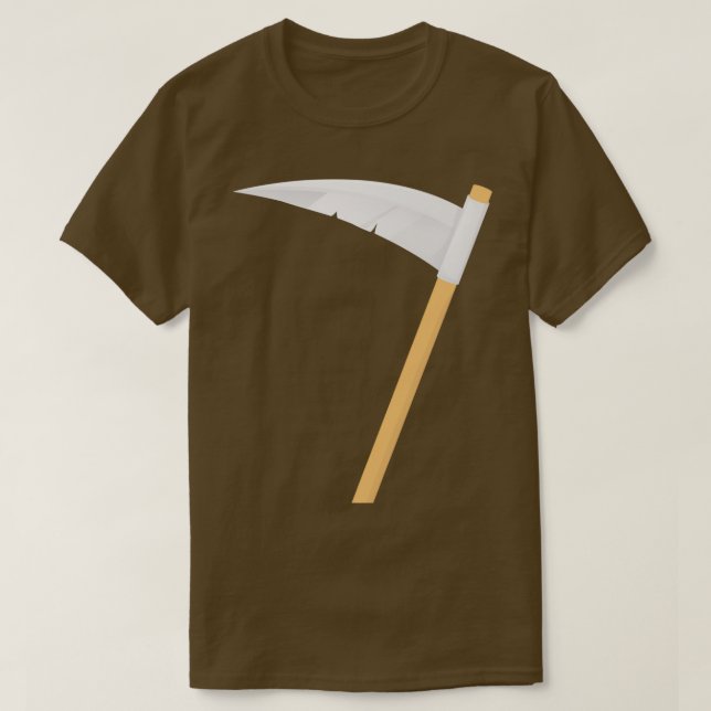 Schwarzes Minimalistisches Ax Horror Halloween 3 T-Shirt (Design vorne)