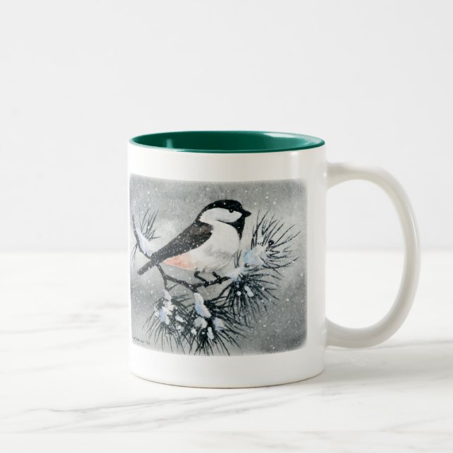 Schwarzes mit einer Kappe bedeckter Zweifarbige Tasse (Rechts)