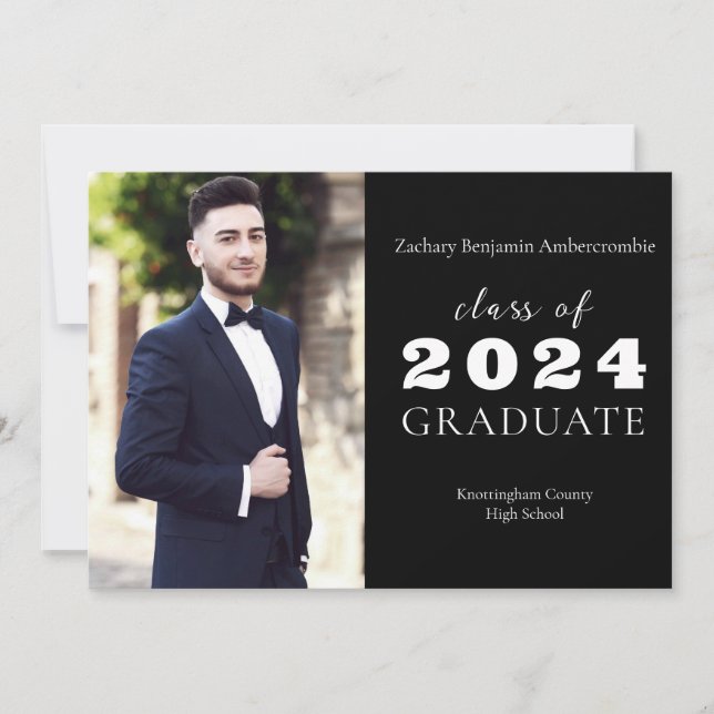 Schwarzes Mittelalter Moderner Minimalistischer Ho Ankündigung (Vorderseite)