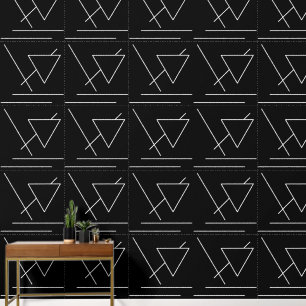 Schwarzes modernes chic minimalistisches tapete