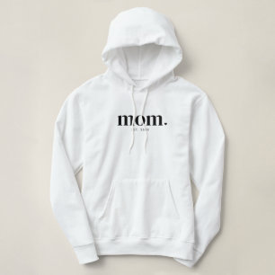 Schwarzes Modernes Etabliertes Mama-T-Shirt Hoodie