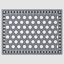 Schwarzes modernes Knochenintarsien-Dekorationspap