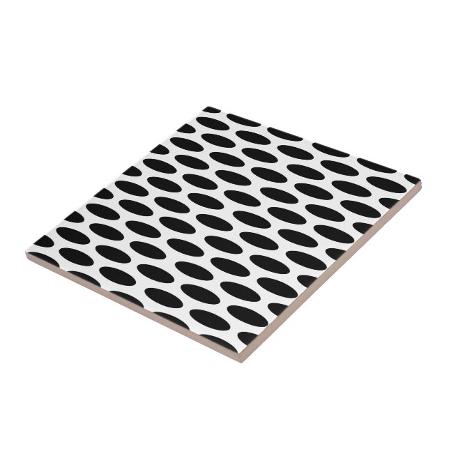 Schwarzes modernes Oval bei Emporiomoffa Fliese (Seite)