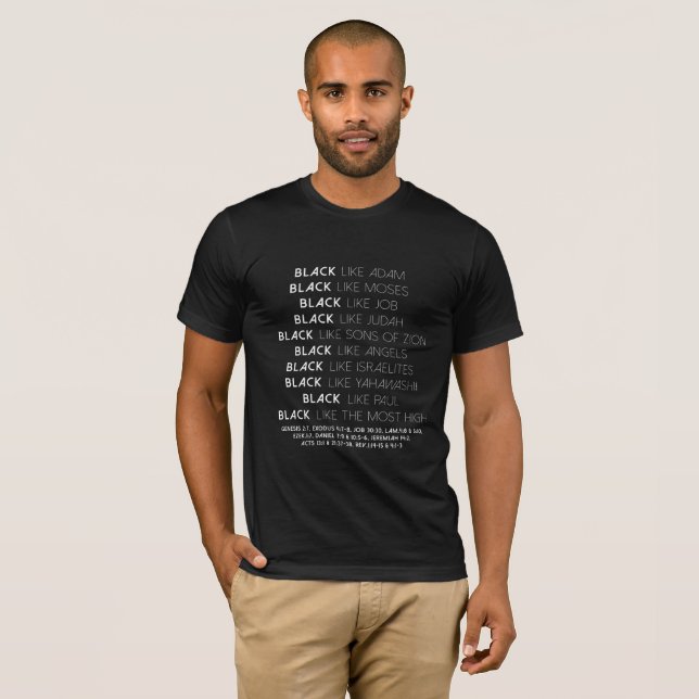 SCHWARZES MÖGEN… (weißer Schriftart) T-Shirt (Vorne ganz)