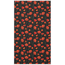 Schwarzes Mohnmuster