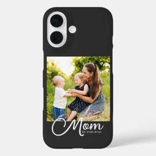 Schwarzes Mom Established Schrift Case-Mate iPhone 16 Hülle