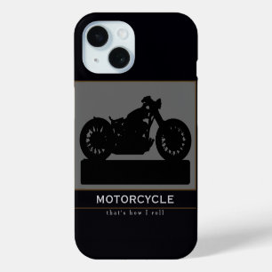 Schwarzes Motorrad Case-Mate iPhone Hülle