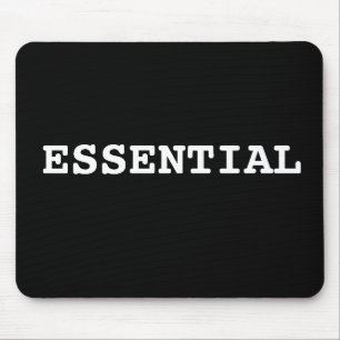 Schwarzes Mouse-Pad, das als wesentlich gilt Mousepad