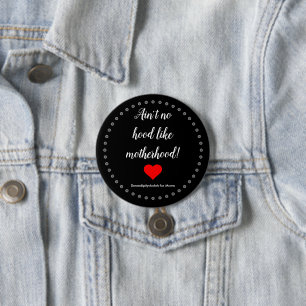Schwarzes Mutterschafts-Button Button