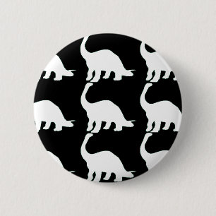 Schwarzes n-Weiß Dinos Button