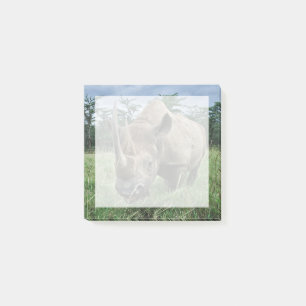 Schwarzes Nashorn   Kenia Post-it Klebezettel