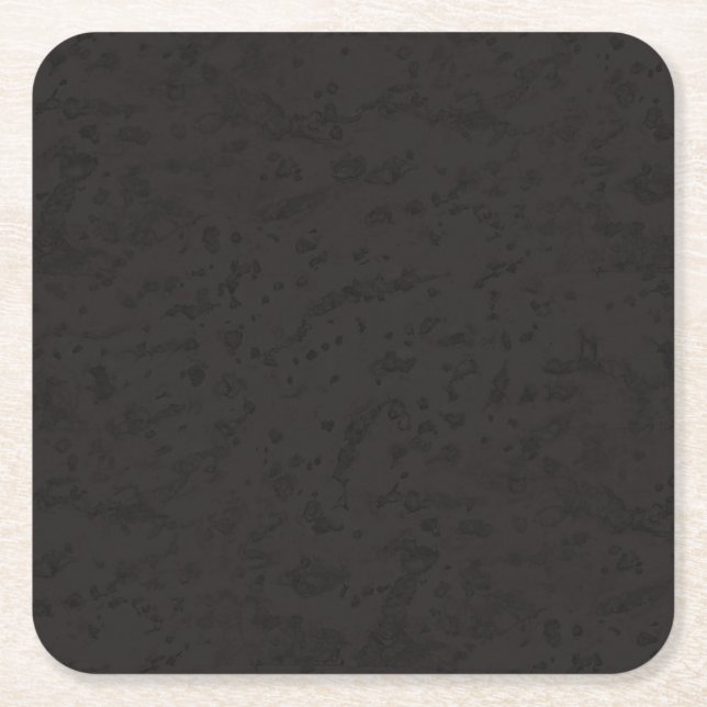 Schwarzes Naturkork-Barken-Blick-Holz-Korn Rechteckiger Pappuntersetzer (Vorderseite)