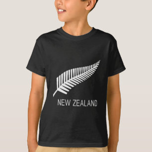 Schwarzes Neuseeland-Farnhemd Herren Schwarz Stolz T-Shirt
