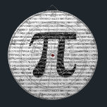 Schwarzes Number pi day mathematical symbol Dartscheibe<br><div class="desc">Schwarzes Number pi day mathematical symbol</div>