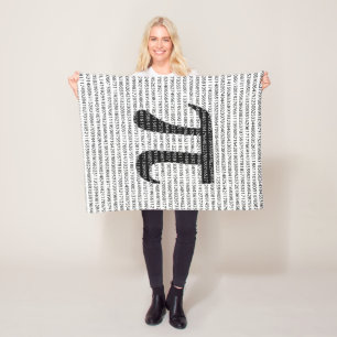 Schwarzes Number pi day mathematical symbol Fleecedecke