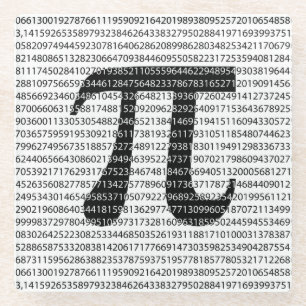 Schwarzes Number pi day mathematical symbol Glasuntersetzer