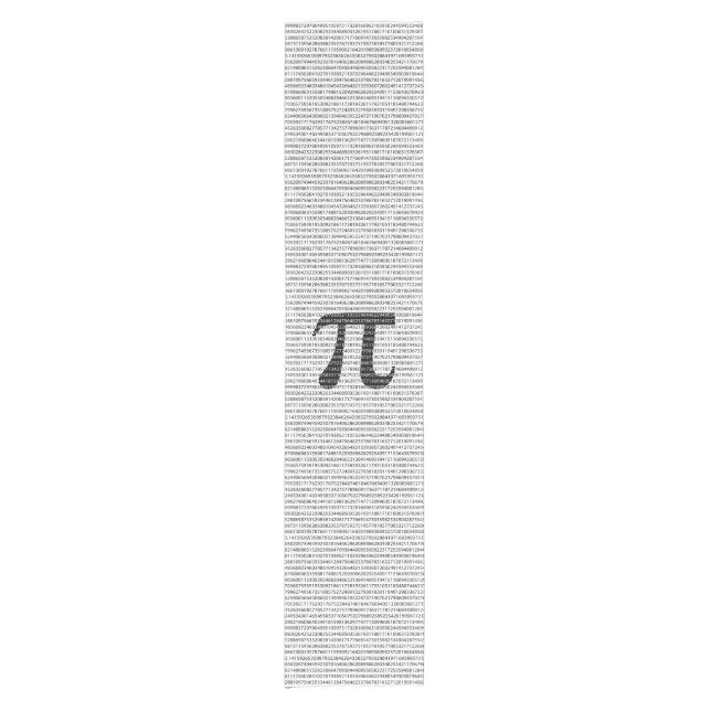 Schwarzes Number pi day mathematical symbol Kurzer Tischläufer (Vorderseite)