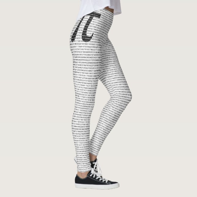 Schwarzes Number pi day mathematical symbol Leggings (Rechts)
